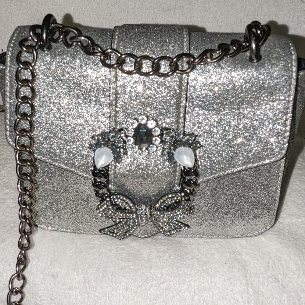 Aldo women glitter Feronnel crossbody bag.